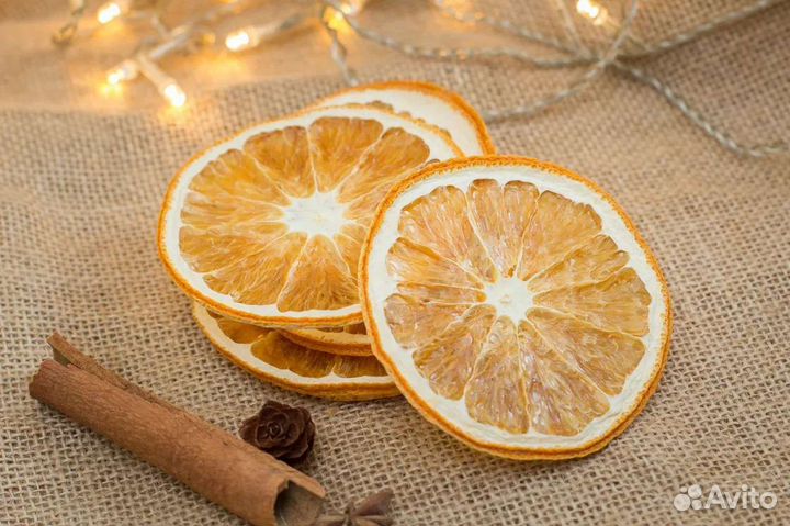 Сушеные апельсины для декора