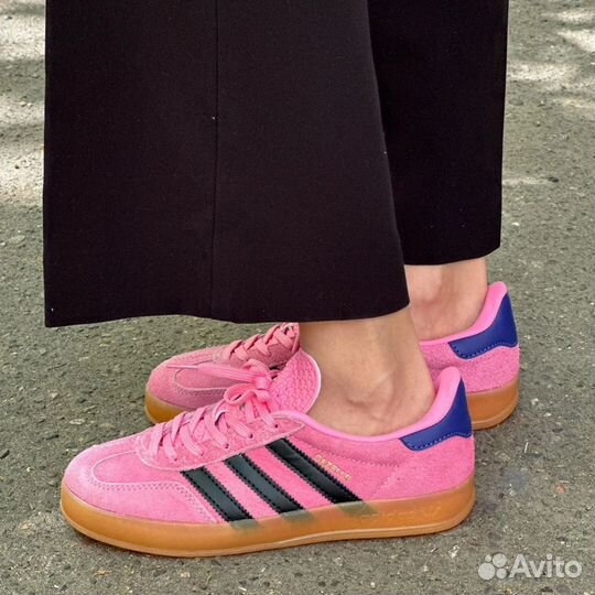 Кеды женские Adidas Gazelle Indoor Pink Black