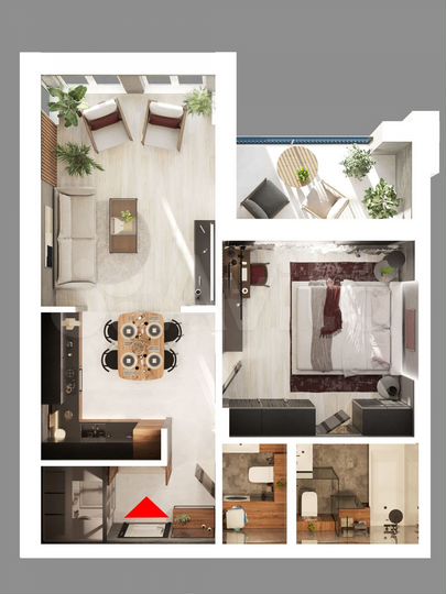 2-к. квартира, 59,3 м², 5/10 эт.