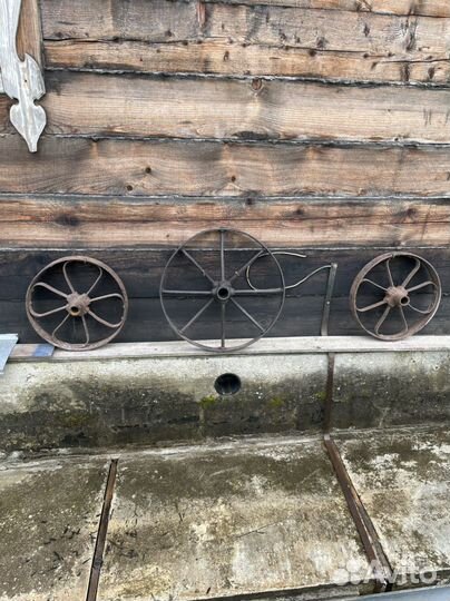 Ходовая для арбы тележки старинная кованная