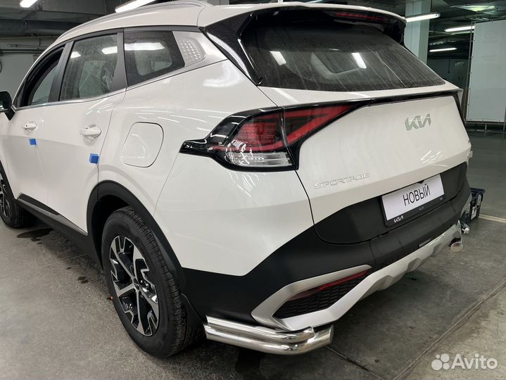 Защита заднего бампера KIA Sportage углы