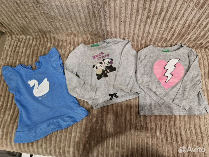 Пакет вещей для девочки benetton 86 92