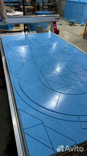 Купель круглая с спинкой и лавочкой