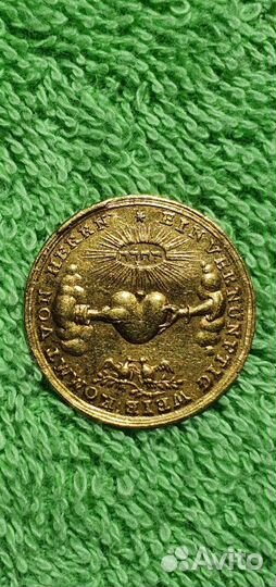 Свадебный/ Венчальный дукат, 18 век Нюрнберг