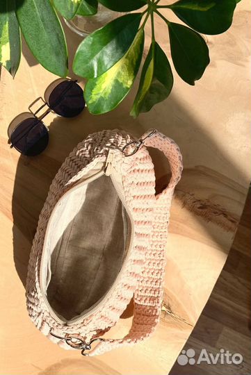 Сумка Багет через плечо ручной работы