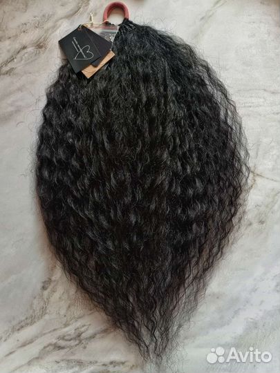 Хвост кучерявый на резинке