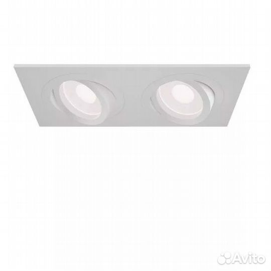 Светильник встраиваемый city DL X2 MR16 ALU white