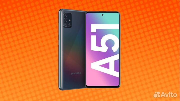 Дисплей Samsung A51 с установкой