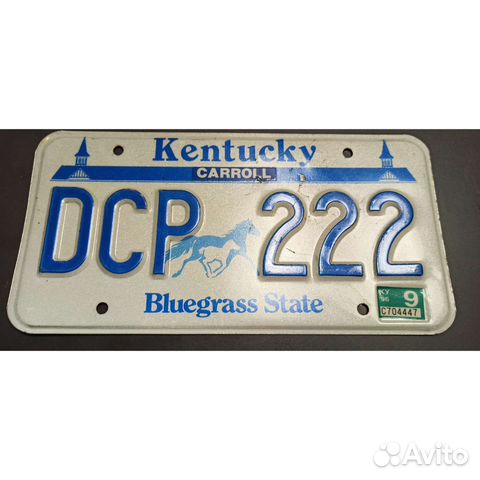 Автомобильный номер Kentucky 222