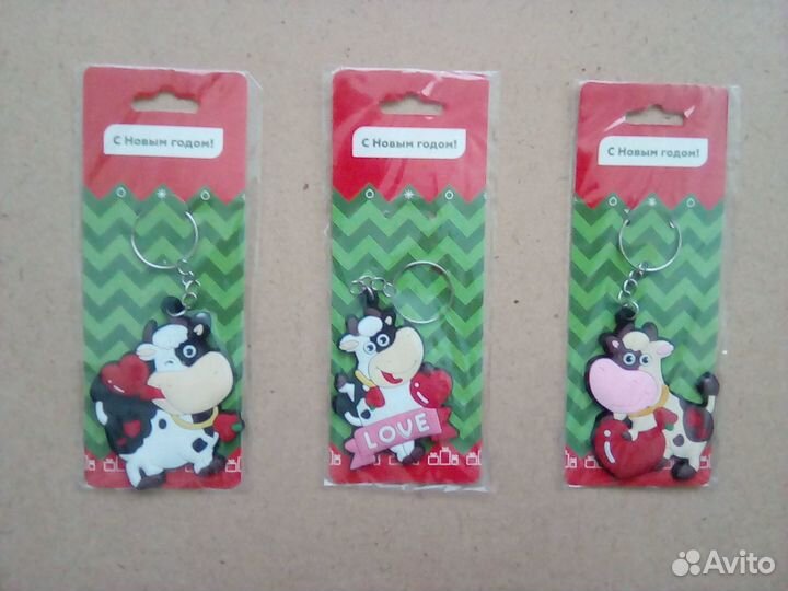 Брелоки 5 штук, современные и времён СССР