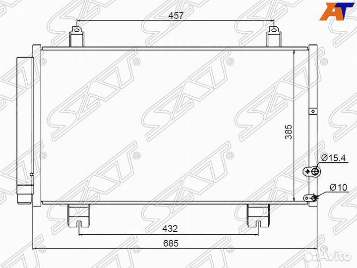 Радиатор кондиционера lexus GS300/350/430/460/450H