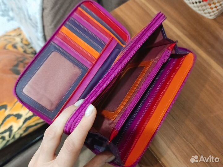 Кошелек женский натуральная кожа италия