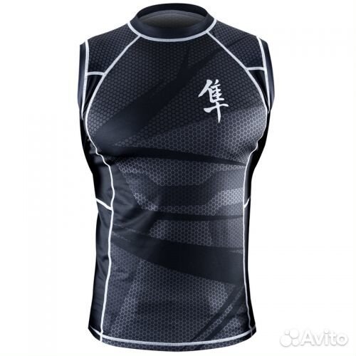 Рашгард hayabusa metaru 47 silver без рукавов