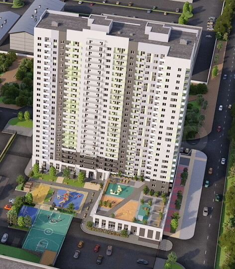 2-к. квартира, 46,7 м², 2/24 эт.