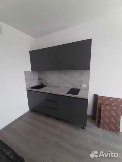 Кухня прямая маленькая лофт