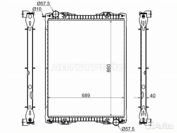 Радиатор scania, scania 5-series 04