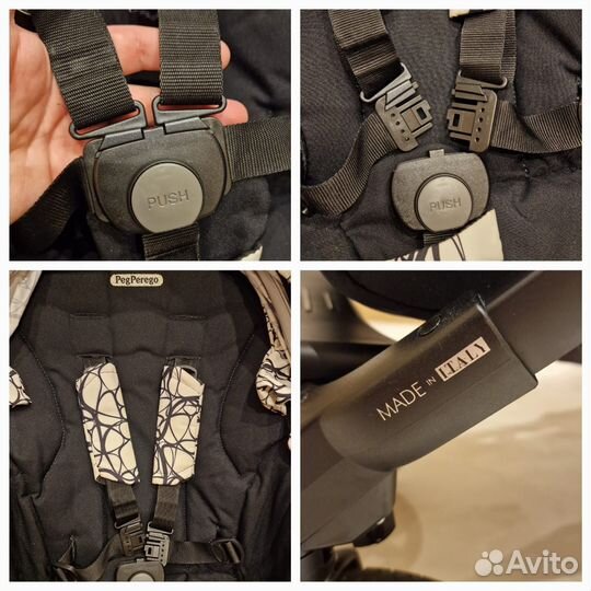 Коляска peg perego 2 в 1 book combo graphic gold