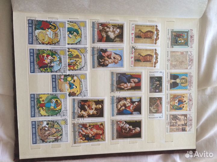 Почтовые марки(большая коллекция времён СССР)