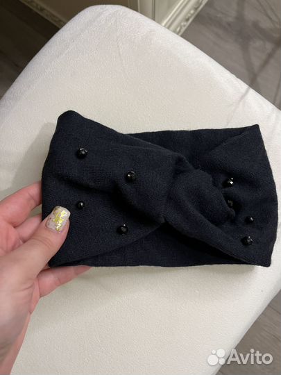 Повязка на голову теплая