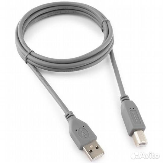 Кабель USB2,0 AM-BM 1.8 м Cablexpert серый