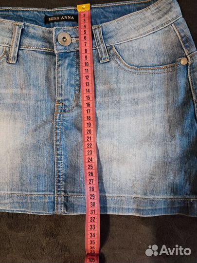 Джинсовая юбка мини 42 44