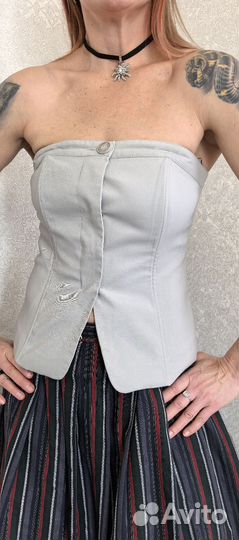 Винтажный топ корсет