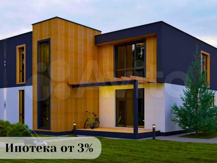 Коттедж 388 м² на участке 1 сот.