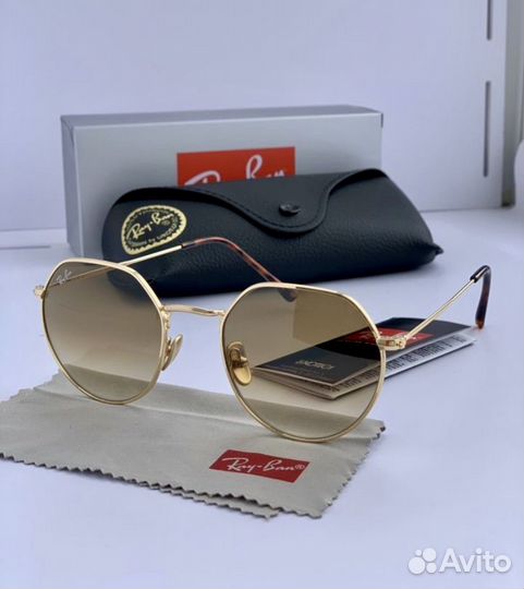 Очки ray ban Jack коричневые