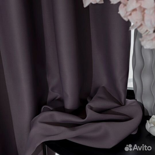 Шторы блэкаут Амадео Темно-лиловый