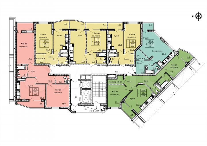Квартира-студия, 37,1 м², 8/18 эт.