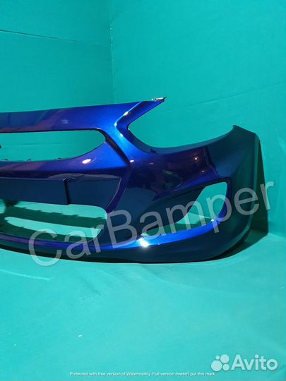 Бампер передний Hyundai Solaris WGM/синий 11г