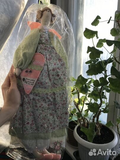 Тильда кукла ручной работы новая в упаковке
