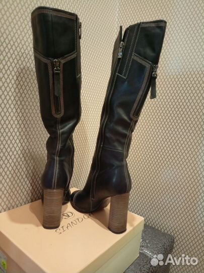 Сапоги женские натуральная кожа новые