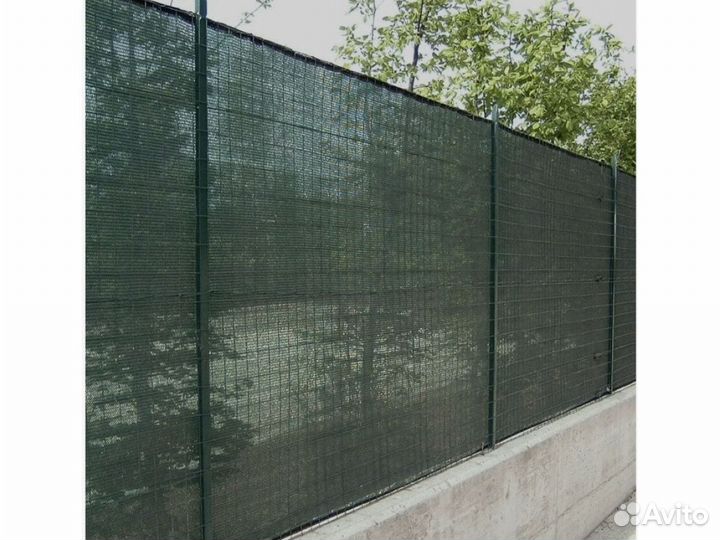 Сетка фасадная 6х50м, 80гр/м2, тёмно-зелёная