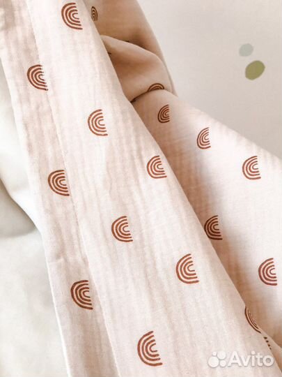 Плед из муслина и зайка комфортер