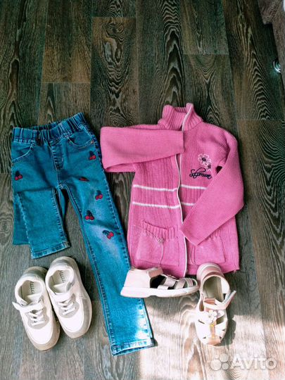 Одежда для девочки пакетом 128