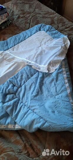 Конверт на выписку для мальчика зимний