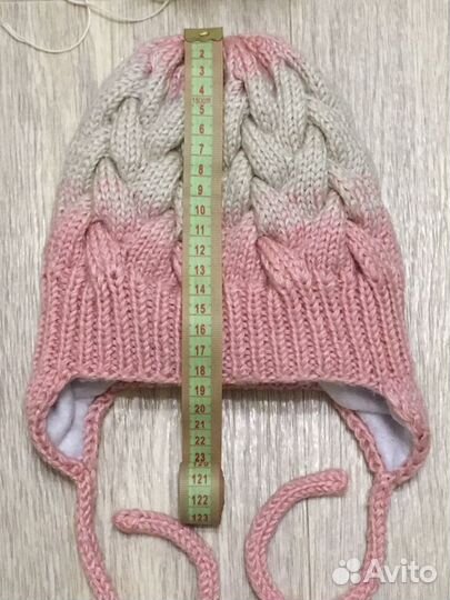 Шапка зимняя д/девочки на 1 годик(+)