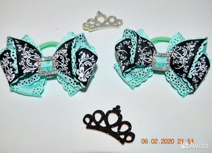 Нежные бантики-резинки
