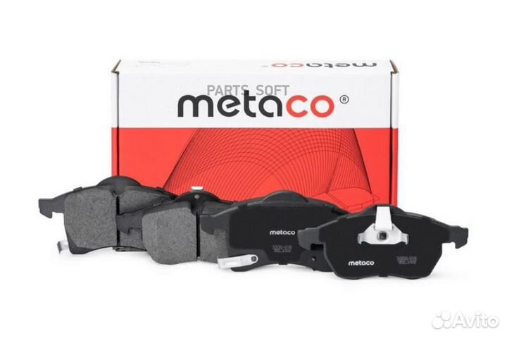 Metaco 3000-016 Колодки тормозные передние к-кт