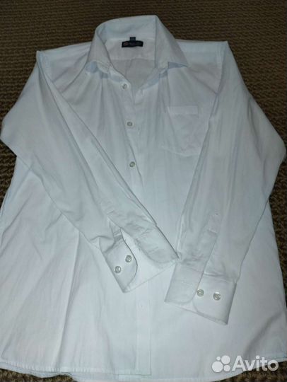Белая рубашка 140-146 р-р