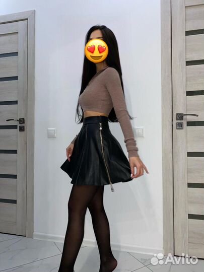 Кожаная юбка