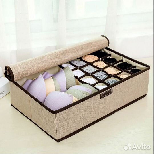 Органайзер для хранения вещей, для белья с крышкой