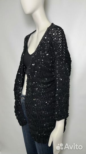 Кардиган вязаный с пайетками No name