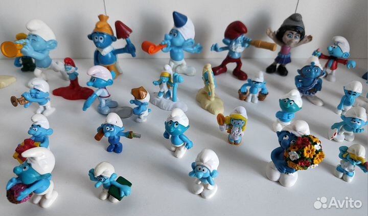 Смурфики - большая коллекция 53 шт