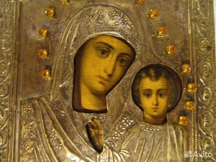 Икона Казанская Богородица. 17.5 Х 22 см