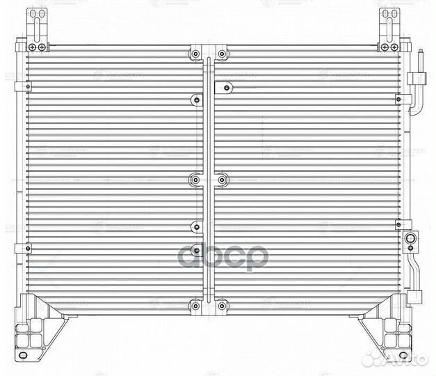 Радиатор кондиц. для а/м SsangYong Rexton (02)