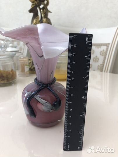 Ваза для цветов цветное стекло