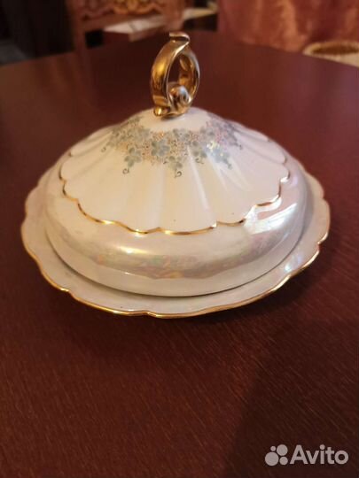 Масленка фарфор СССР