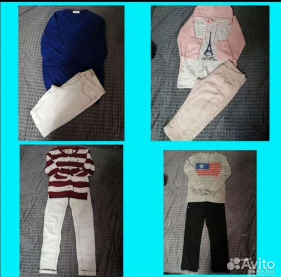 Большой пакет одежды для девочки, 13-14л(15шт)